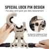 SucceBuy Plumbing Pipe Crimping Tool Tube Fittings Crimp Kit Quick Change Jaws Rotatable Crimper for PEX Aluminum Plastic Tube