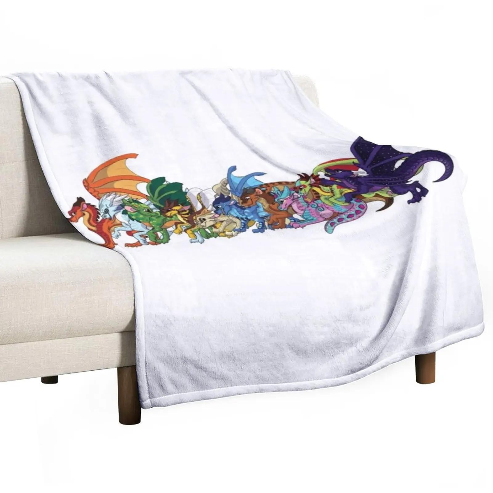 Wings of Fire Dragonets Throw Blanket Winter bed blankets Hairy Blanket Fluffy Shaggy Blanket Beautiful Blankets 75cmx90cm