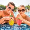 3/6pcs Plastic Strawberry Pineapple Drinking Cup with Straw Drinking Juice Cup Tropical Summer Cups Hawaiian Summer Party Cup