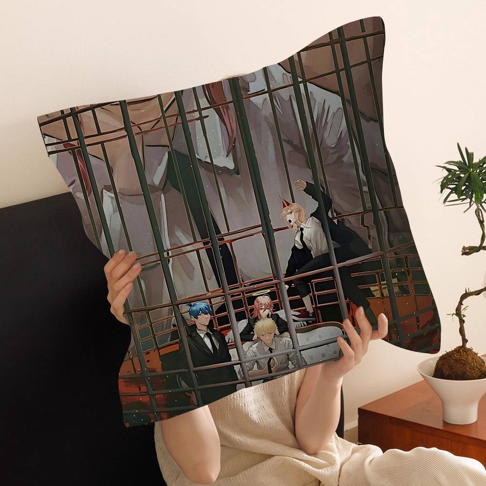 Chainsaw Man Makima Pillow Cover Sofa Cushion Cover Home Room Decoration Children Gift