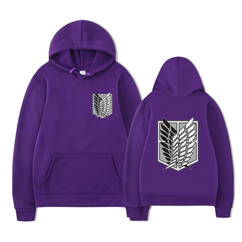 Attack on Titan Survey Corps Men's Hoodies Boys Harajuku Girls Pullover Fancy Music Gift Loose Comfortable Sweatshirt