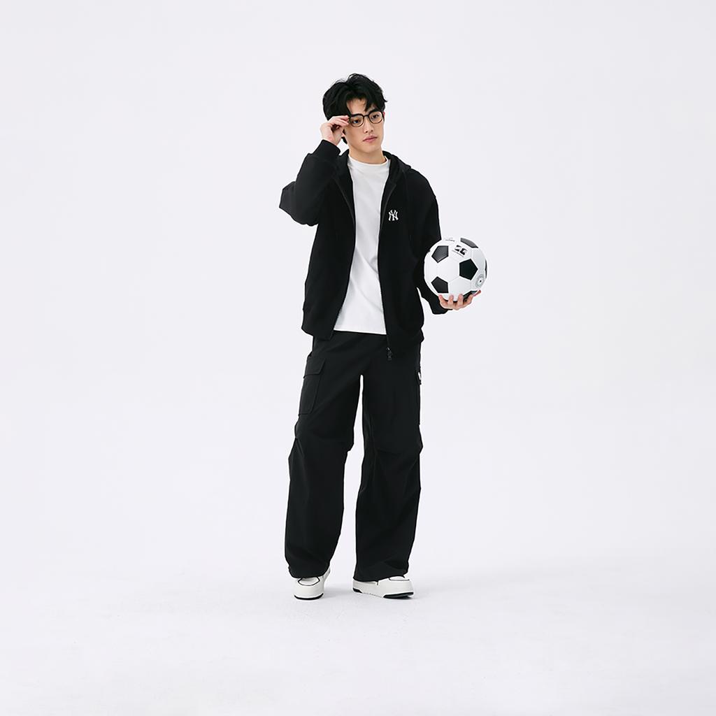 New MLB New York Yankees Basic Collection SS25 Sweatshirt Unisex Black 3ATRB0151-50BKS