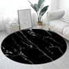 Marble Pattern Round Carpet Large Size Area Rugs for Living Room Bedroom Bathroom Soft Children Crawling Play Mat Home Decor