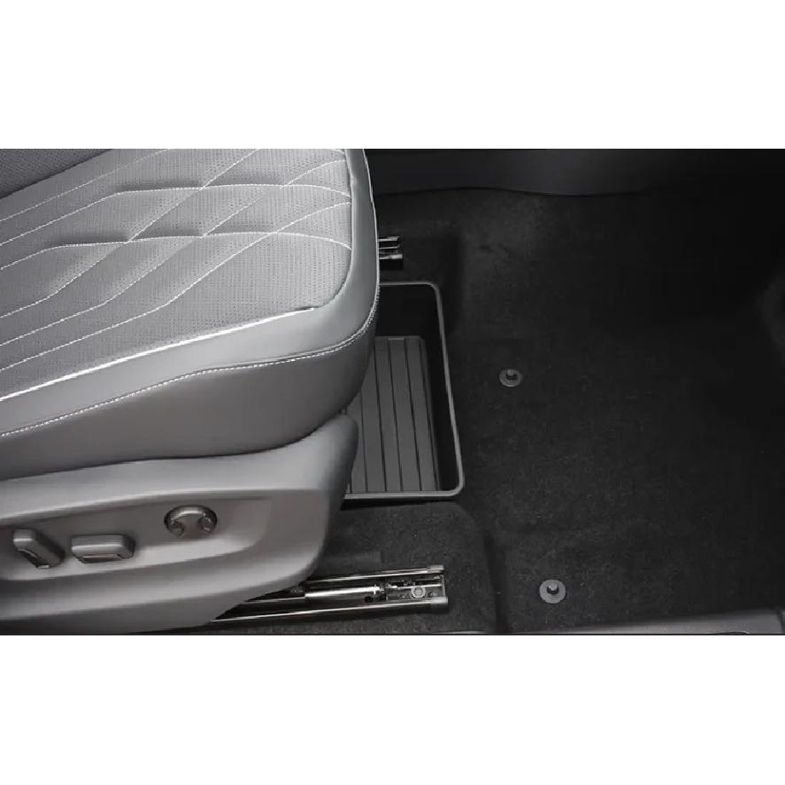 Pour VW Tiguan MK2 2023 Boîte de rangement sous le siège Accessoires Capacité Nouveau Support Bac à ordures élevé Organiseur Boîtier Tiroir 2023