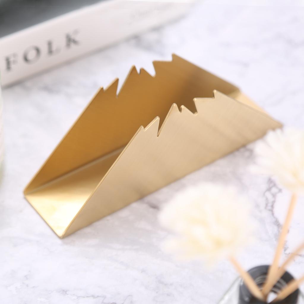 1 PC Paper Towel Holder Table Napkin Holder Rack Gold Plated Stainless Steel Storage Tower Holder Hotel Home Wedding Decoration