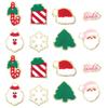 4pcs/lot Christmas Series Embroidery Patches Santa Snowflake Cartoon Shape Iron On Patch For DIY Sewing Garment Bags Decoration