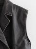 Europäische & Amerikanische Damen Distressed PU Lederweste - Vielseitiges Modestück