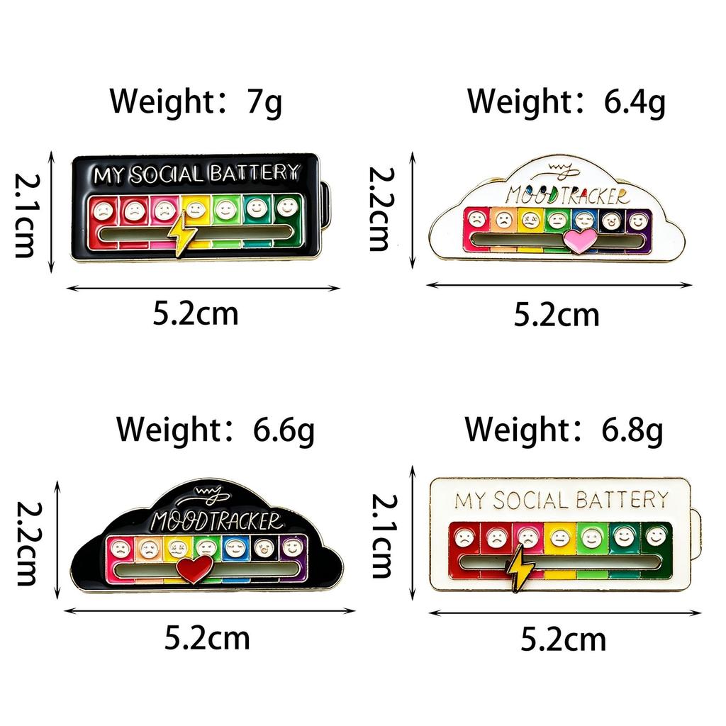 Niche Design Mood-Changing Smiling Face Brooch - Creative Metal Badge for Students' Clothing & Backpacks