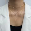 Collana Trendy con Ciondolo a Cuore per Donna - Catena Minimalista per la Clavicola con Chiusura OT per uno Stile alla Moda