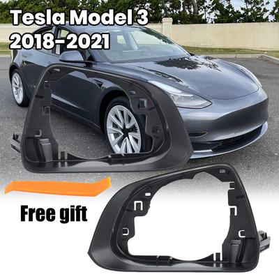 1Pc Door Side Rearview Mirror Frame For Tesla Model 3 2018 Rearview Wing Mirror Frame Left&Right Car Accessories