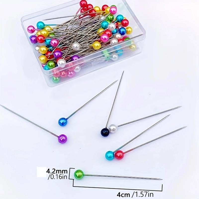 

100 шт./упак., локаторы с жемчугом и светом, штифты для шитья в стиле пэчворк, позиционирующие иглы, швейные инструменты