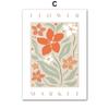 Nordic Simple Wall Art Abstract Colorful Flower Bohemian Canvas Poster Printing Home Bedroom Living Room Decoration Gifts
