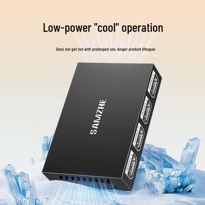 SAMZHE HDMI Splitter 1 In 4 Out 4K@30Hz