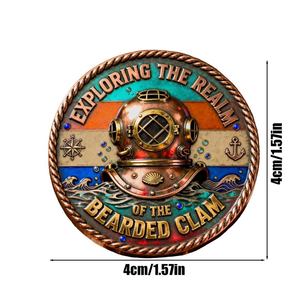 

Diver Challenge Coin Collectible Keepsake Exploring The Realm Of Adventure Commemorative Coin For Collectors Divers Nautical