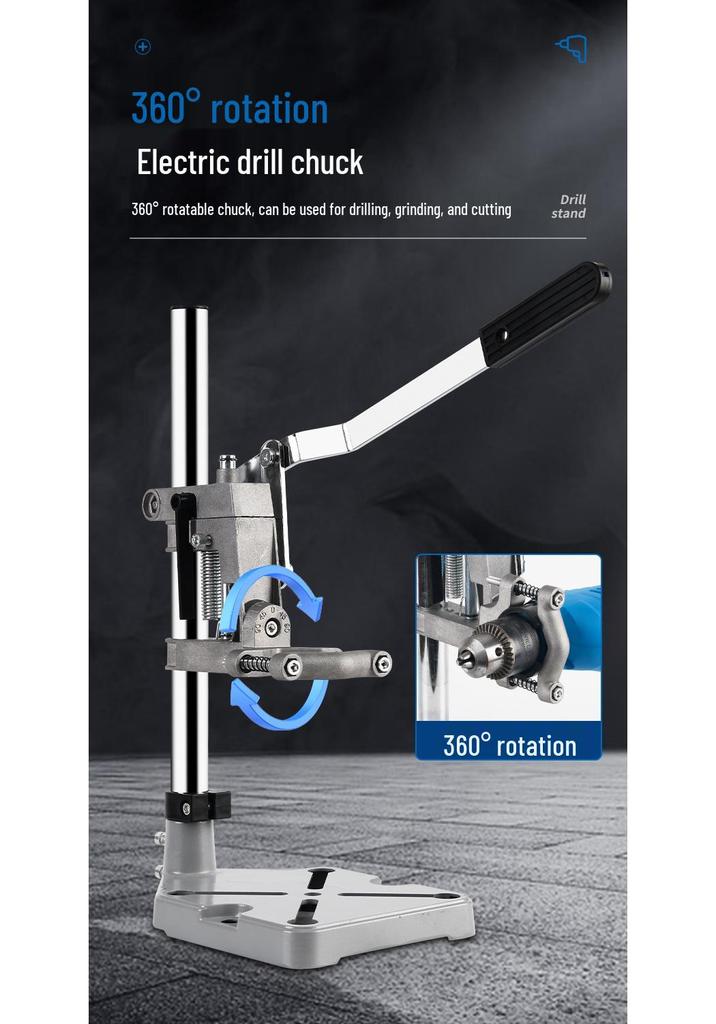 High-Precision Multi-Function Rotary Drill Press Stand