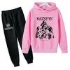 Autumn Girl Group KATSEYE Print Children Hoodies Sets Pants Suit 2 Pcs Sets Kids Boy Girl Clothing Casual Fashion Tracksuits