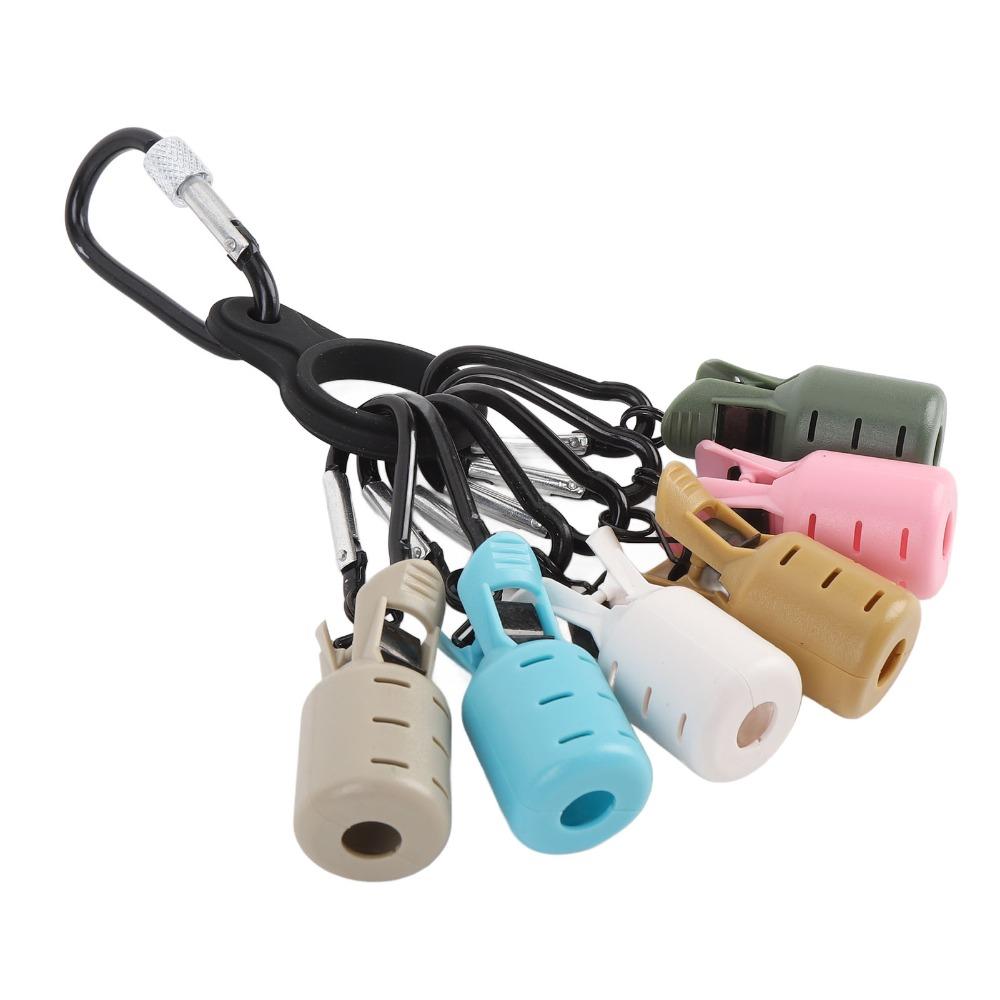 6PCS Easy Clip Squid Jig Hook Protector with Carabiner Squid Jig Bait Protector  Sea Fishing