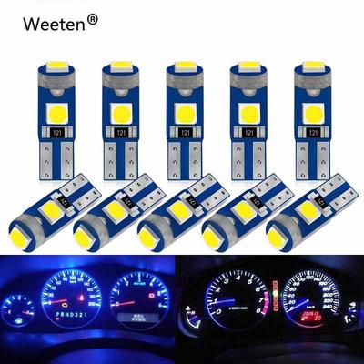 10Pcs/4/2 T5 Led-lampe W3W W 1,2 W Led Canbus Auto Innen Lichter Dashboard Erwärmung Anzeige Keil auto Instrument Lampe 12V