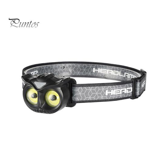 Lightweight Headlamp Owl Shape LED Type-C Fast Charging Flashlight Head Torch Detachable Headlight Outdoor Camping Lamp Fishing
