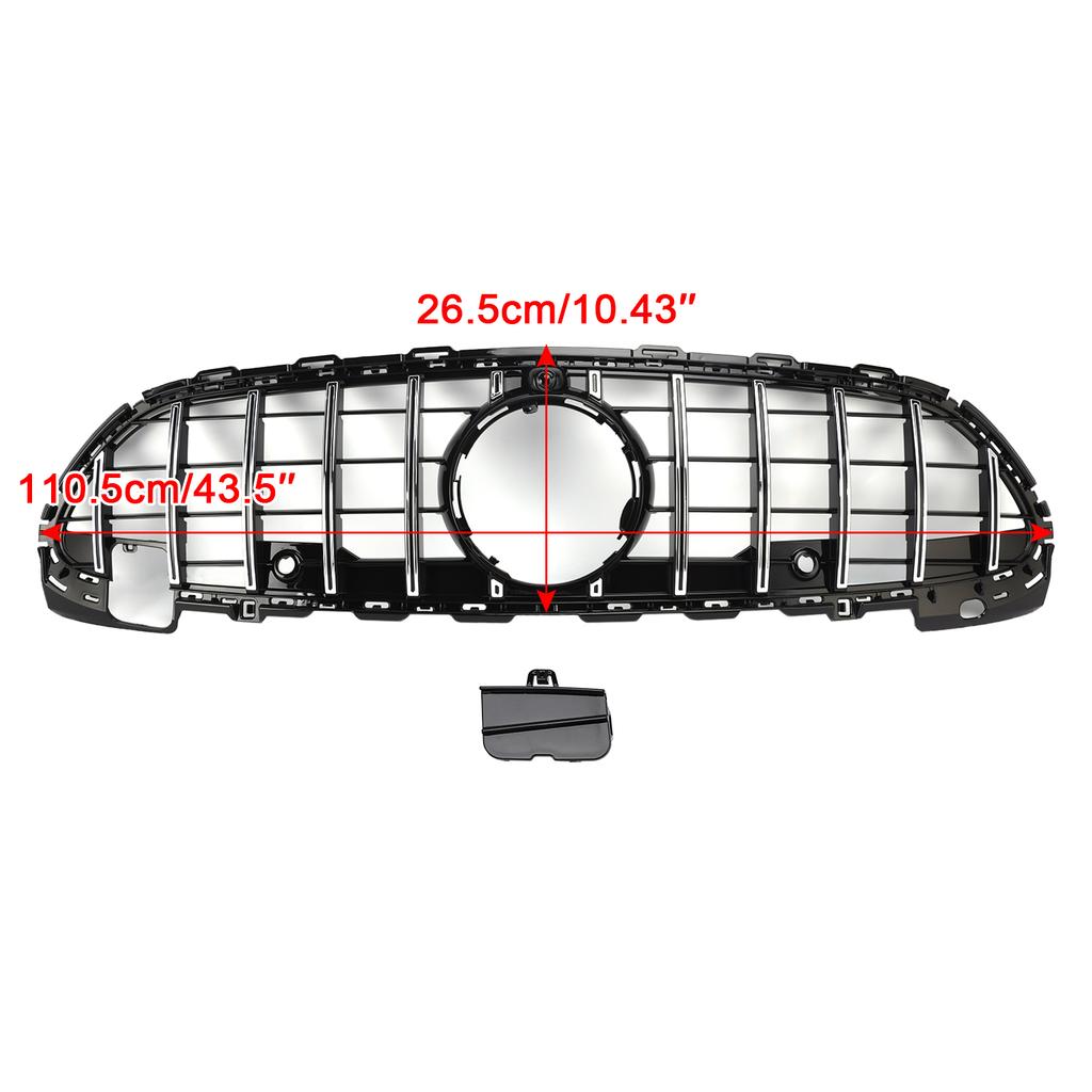 GTR Style Front Bumper Grille Grill W/Camera Fit Mercedes Benz W206 2022-2023