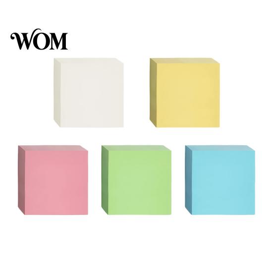 Flexible Note Paper Stick Notes, 3x3in Self-Stick Pads, 300 Sheets Adhesive Small Craft Memo Pads for Reminder, Office, School Supplies