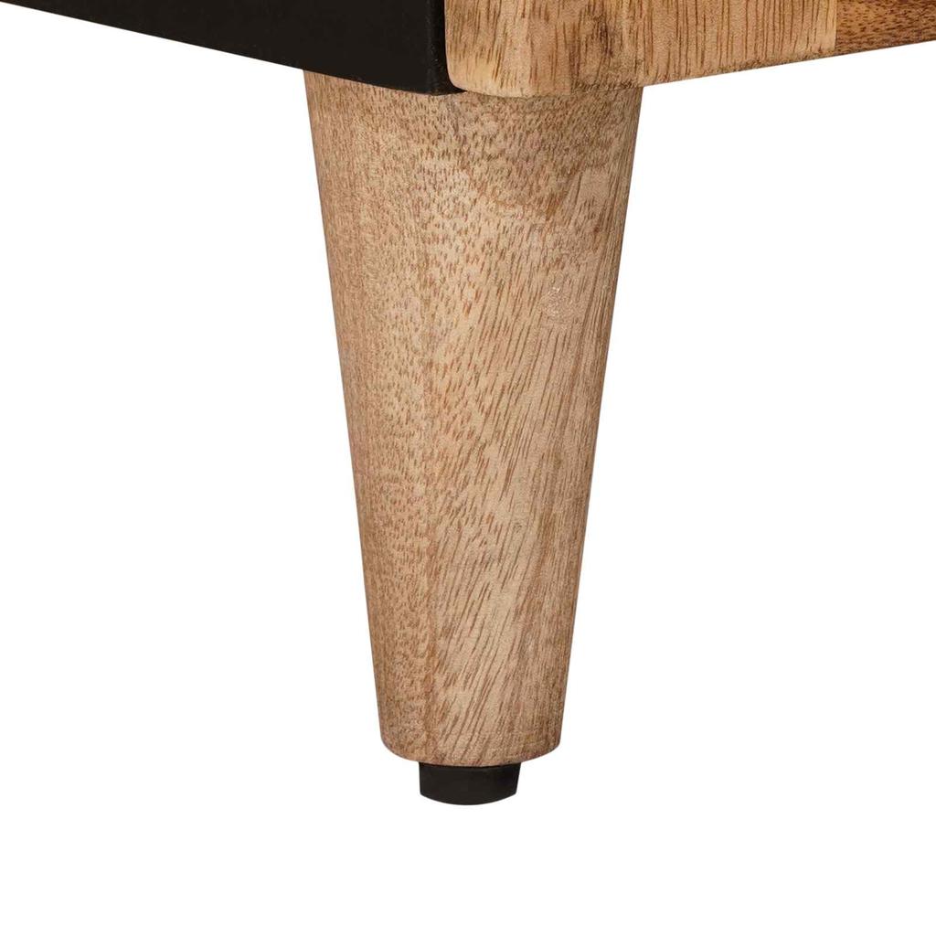 Washbasin Cabinet Natural 62 X 33 X 58 Cm Solid Mango Wood