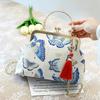 Chinesischer Stil Muschel Taschen Kette Damen Schulter Crossbody Handtaschen Vintage Ein Schulter Antiker Stil Mit Cheongsam Tasche