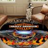 Harley-davidson Motorcycle Artwork Round mat Home Decor, Chair rug For livingroom,Bedroom, doormat home decor Birthday Gift Christmas Gifts