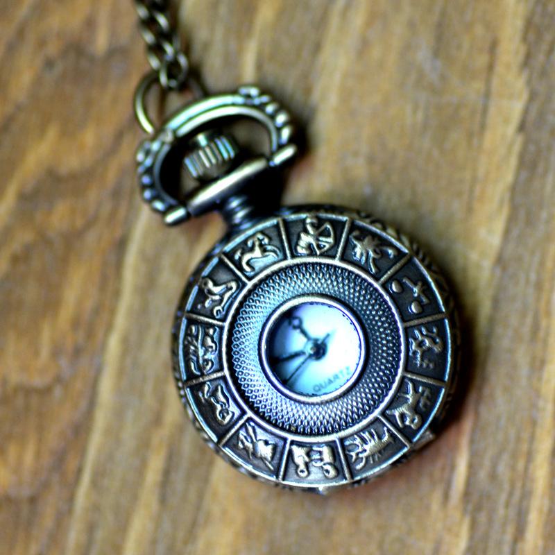 Retro Pocket Watch Men's and Women's Necklace Watch