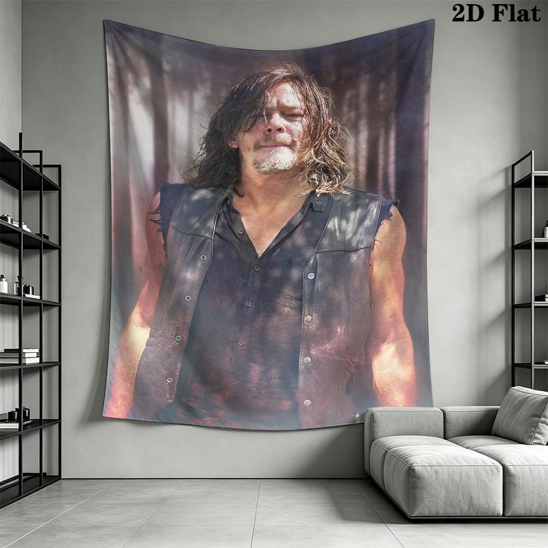 THE WALKING DEAD Wall Tapestry Aesthetic Wall Hanging Printed Fabric Blanket Decorative Tapestries for Bedroom Living Room Home Decor