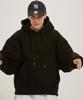 Peachskin Balloon Over Hoodie - Black