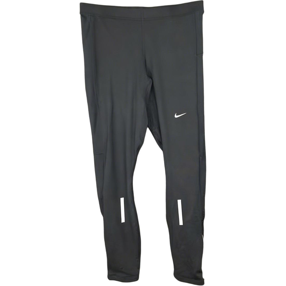 Nike Swoosh Беговые 3M Эластичные Быстросохнущие Прочные Светоотражающие Спортивные Длинные Брюки Мужские низ 548163-010 L