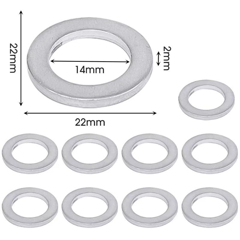 For Honda Accord Civic CRV CRZ HRV Acura 14MM Oil Drain Plug Crush Washer Gasket 9410914000 94109-14000 94109 14000 Fit2006-2018