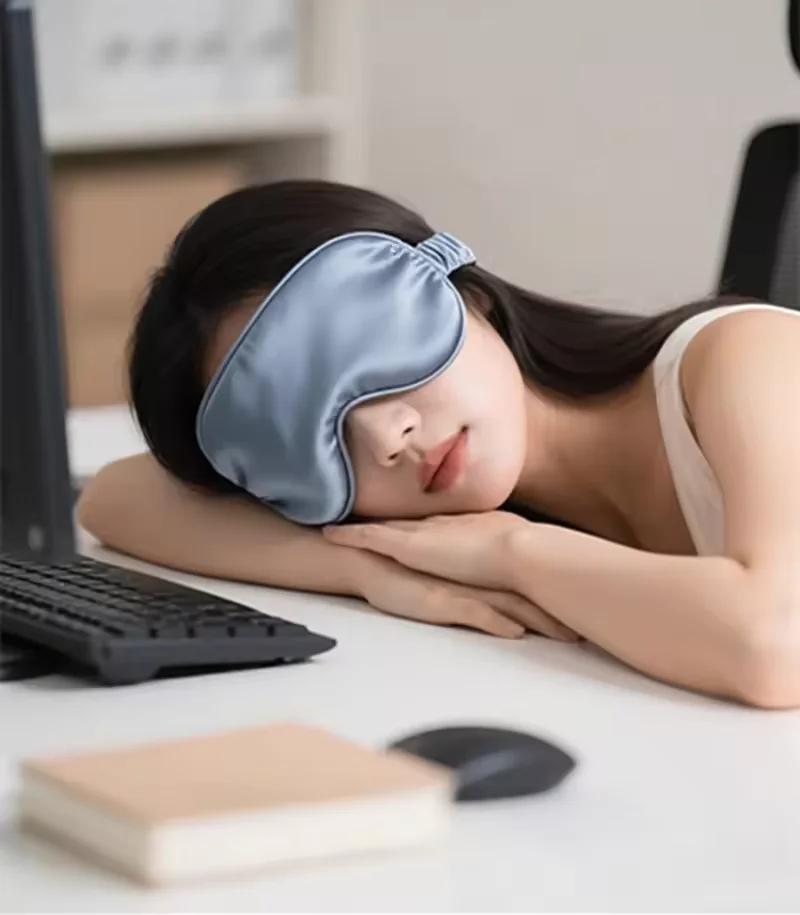 Imitated Silk Eye Patch Shading Sleep Travel Relax Shading Eyepatch Nap Soft Eye Masks Covers For Sleeping Shield Eye