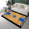 Classic Basketball Court Team Carpet Rug for Playroom Bedroom Living Room Sofa Home Decor,kid Game Area Rug Non-slip Floor Mat