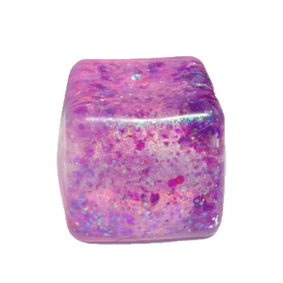 

Gifts Maltose Cube Stress Squeeze Toy Decompression Vent Ice Cube Anti Stress Slow Rebound Polar Light Colorful Squeeze TPR Toy