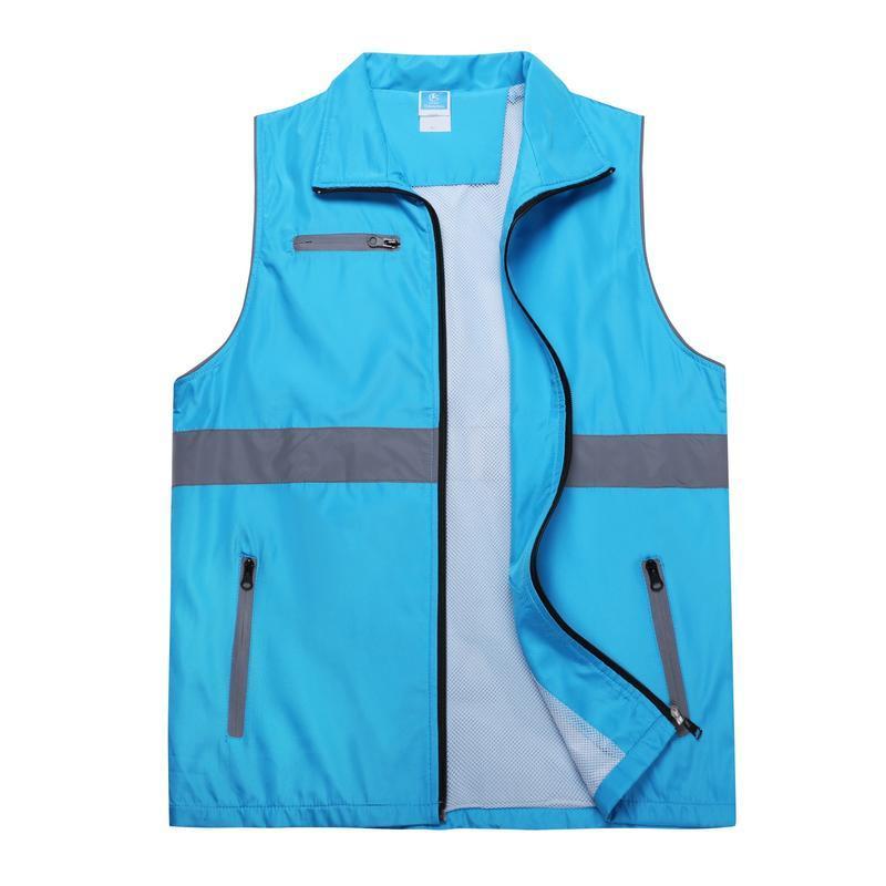Sommer Reflektierende Sportbekleidung Männer Arbeits Motorrad Kleidung Overalls Männliche Ärmellose Mesh Angeln Outdoor Outdoor Fotografie Jacke Weste Für Männer