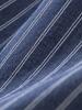 Women's Pure Cotton Striped Shirt with Ribbon Design - Slimming, Loose-Fit, Casual Spring Top