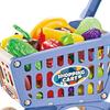 Children's Play Set 18.50'' Multifunctional Supermarket Trolley Handcart Toy for Kids