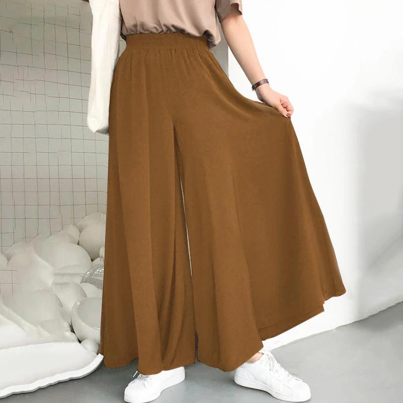 

Spring Summer Women s Wide Leg Pants Ice Silk Fold Retro Minimalist Mid Rise Elastic Drape Straight Leg Trousers Plus Size XXL чорний
