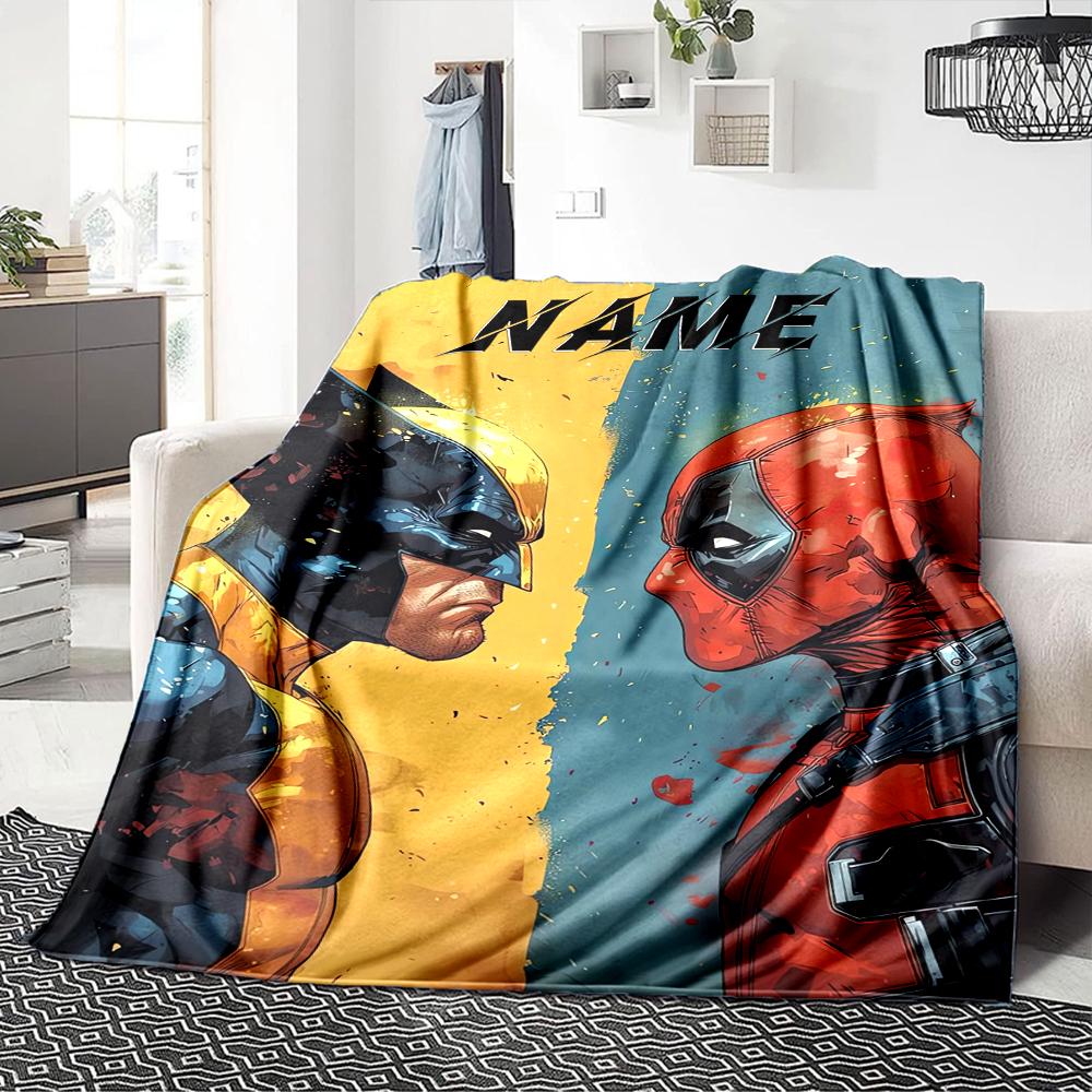 Custom Name "Powerful Magic Unleashed" Blanket for Couch & Bed, Plush Cozy Fuzzy Blanket Super Soft & Warm Blankets for Fall and Winter. 0908210