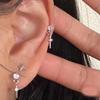 1Pair Beautiful  Zircon Stud Earrings For Women Cute Jewelry Accessories