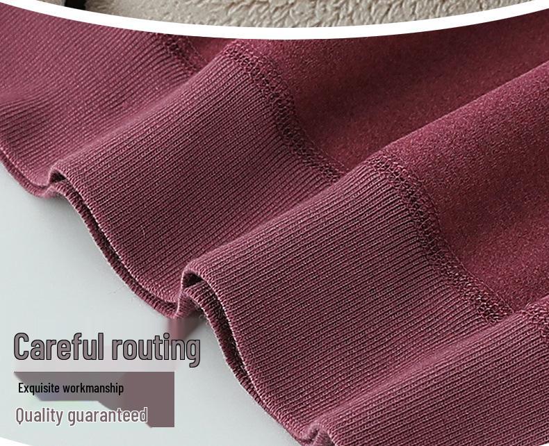 Women's Thermal Underwear Set for Autumn/Winter - Plus Velvet, Thickened for Middle-aged and Elderly Women