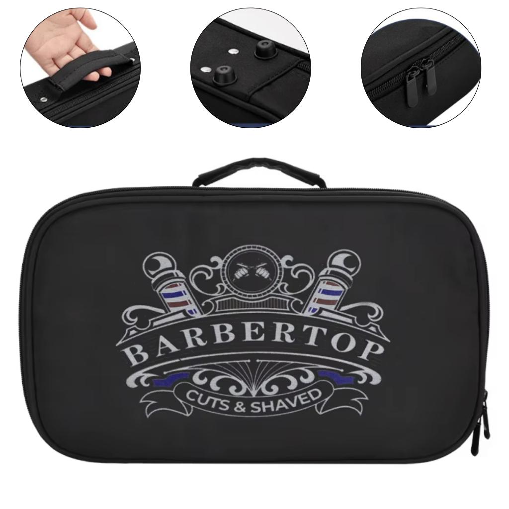 Barbertop Hairdressing Cosmetic Bag Case for Accessories and Tools