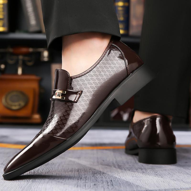 Men's Leather Shoes Fashionable Classic Oxford Shoes Business Office Casual Comfortable Shoes For Men