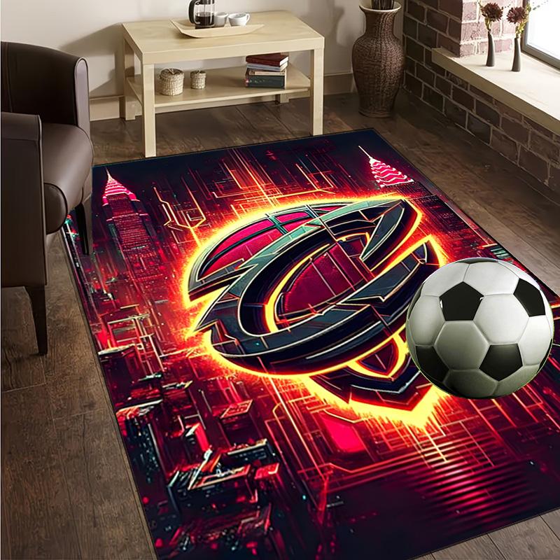 Cleveland Lights Shadows Rug Office Carpet Non-Slip Mat, Chair Rug Floor Covering for Gaming, Bedroom, Living Room , Home Decor Christmas Gift