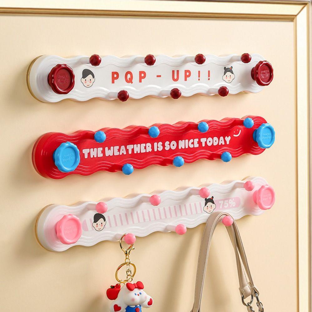 

9 Hooks Door Hanger Hooks Traceless Dopamine Door Behind Hooks Home Decoration Yellow brown