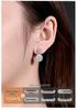 1 Carat Moissanite Stud Earrings, S925 Sterling Silver, Round Four-Claw Design