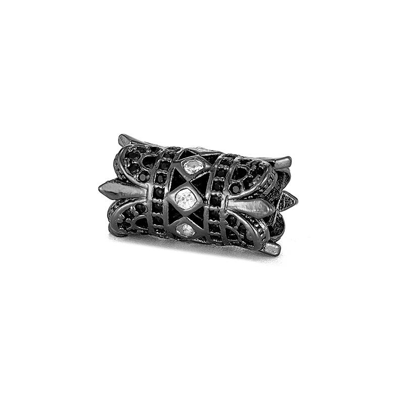

Newly Arrived 10 Pcs/lot Micro Inlaid Zircon Accessories Hollow-out Flower Cylinder Charms DIY Beads for Jewelry Making