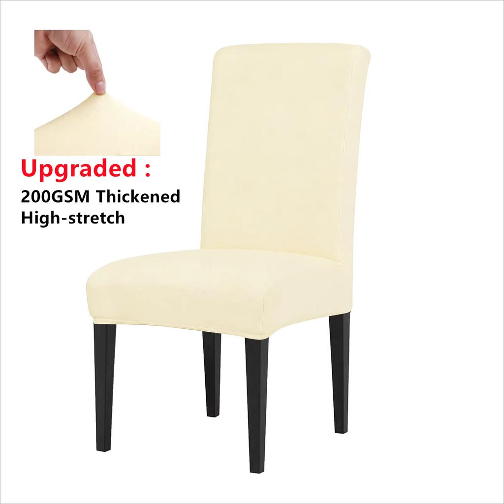 Elastic Solid Color Adjustable Chair Cover Spandex Stretch Slipcovers Chair Seat Covers Kitchen Dining Room Wedding Banquet Home